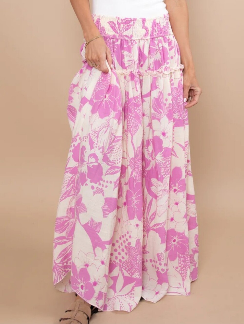Promesa Paradise Petals Maxi Skirt - S